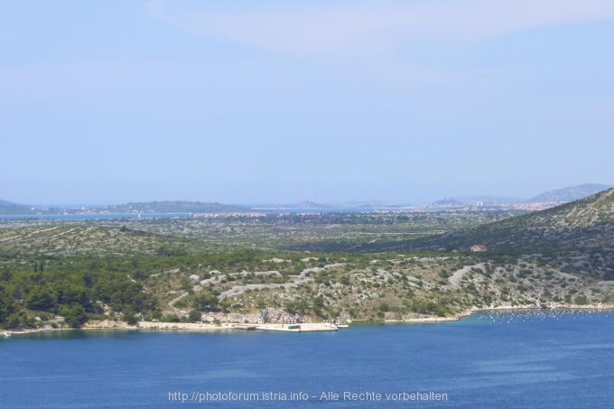 SIBENIK > Blick von Sv. Mihovil Richtung Vodice