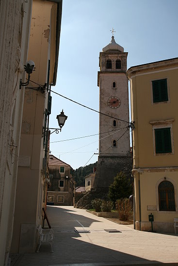 SKRADIN > Glockenturm der Kirche der Hl Madonna