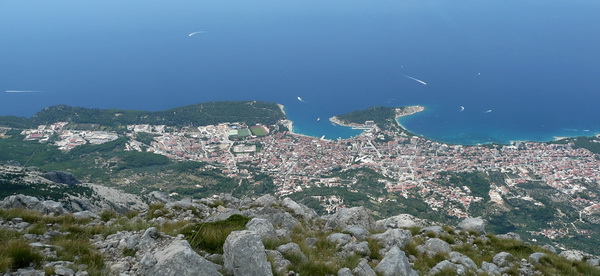 BIOKOVO > Sv.Jure > Blick auf Makarska