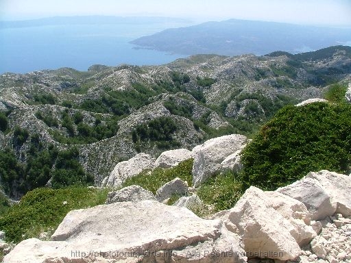 BIOKOVO Naturpark > Sveti Jure > Ausblick auf die Adria