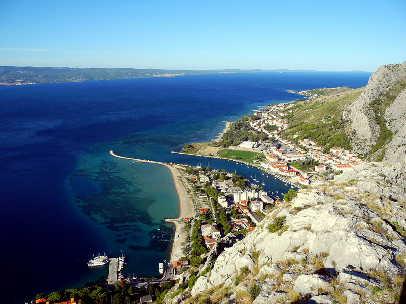 Blick auf Omis vom Fortica