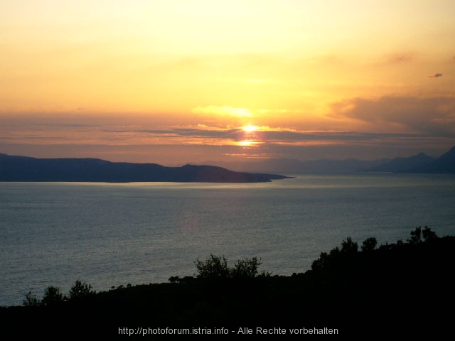 Podgora Sonnenuntergang