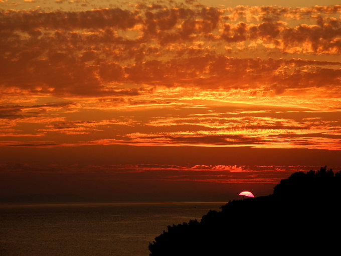 MARUSICI > abendlicher Blick gen Westen