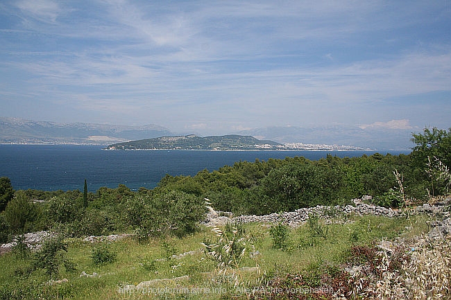 SLATINE > Blick auf Split und Berg Marjan