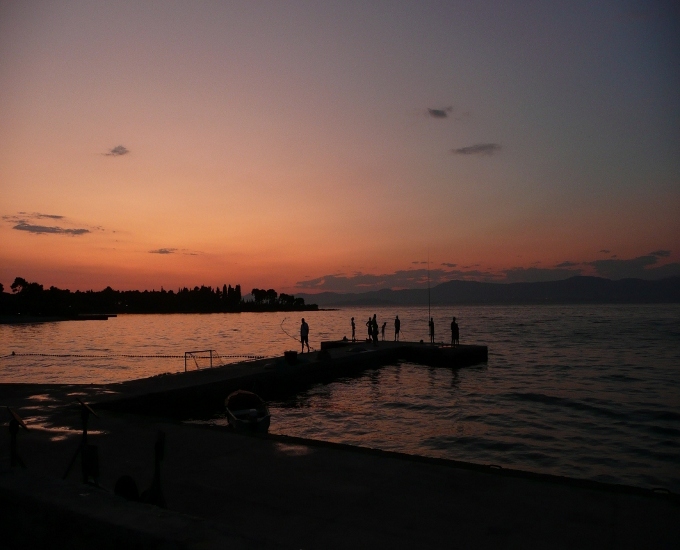 Sonnenuntergang Pier