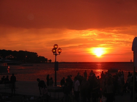 POREC > Hafen - ABENDSTIMMUNG IM HAFEN