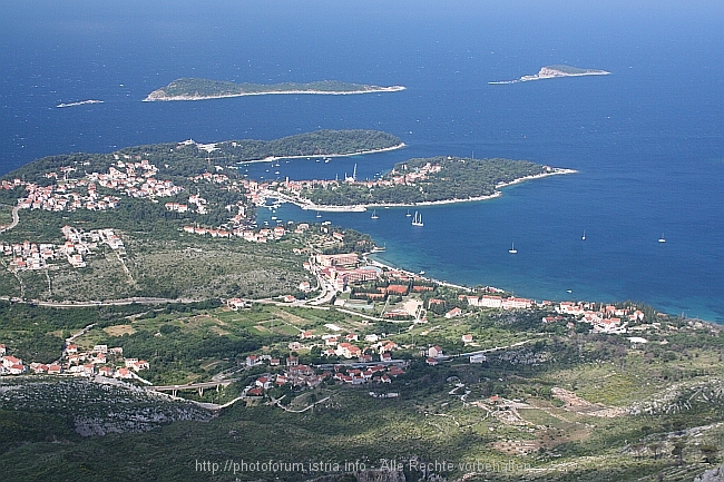 CAVTAT > Aussicht der Aussichtsplattform am Berg Strazisce