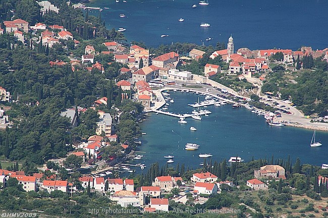 CAVTAT > Blick vom Berg Strazisce > Bucht Tiha