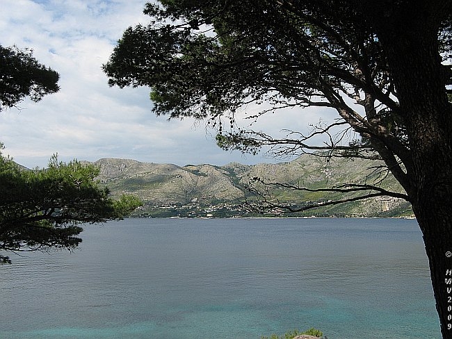 CAVTAT > Halbinsel Rat > Uferpromenade > Ausblick Zupa Dubrovacka