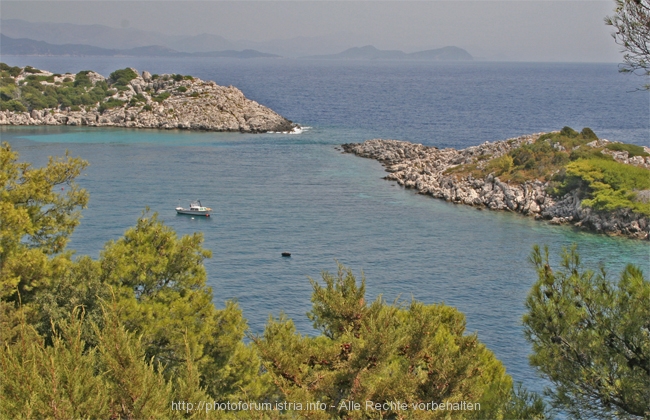 Insel Mljet < bei Saplunara