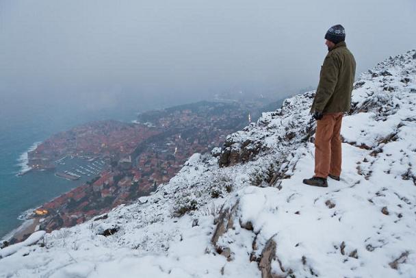 Schnee über Dubrovnik