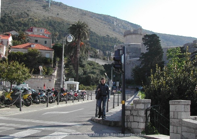Vor der Satdtmauer von Dubrovnik 10