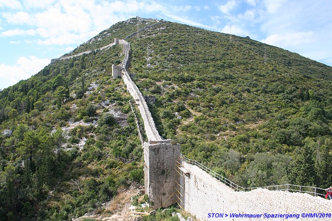 GRADSKE ZIDINE > Wehrmauer von Mali Ston nach Ston