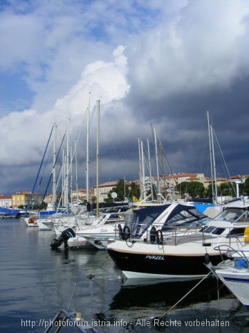 Porec Unwetter in Anmarsch