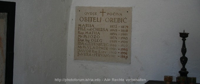 OREBIC > Franziskanerkloster > Friedhof