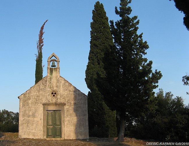 OREBIC-KARMEN > Kirche Sv Vida bei der Gospe od Karmena