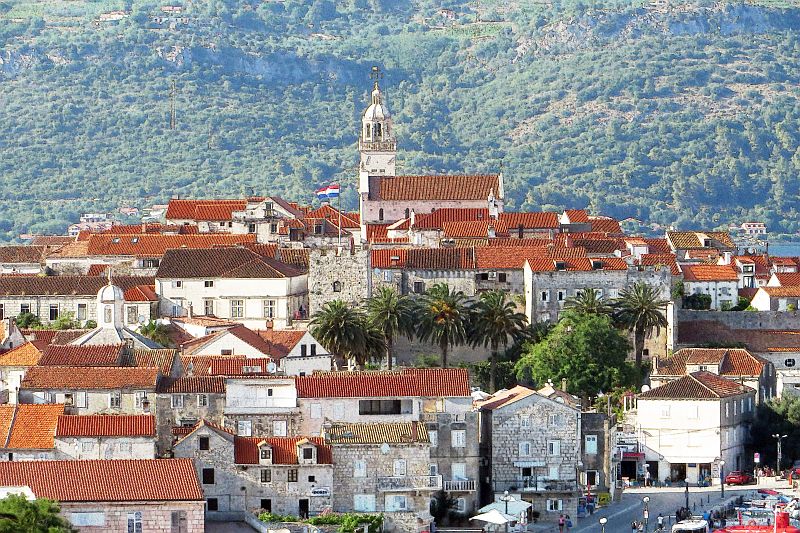 Korcula Stadt - künstlerische Ansicht