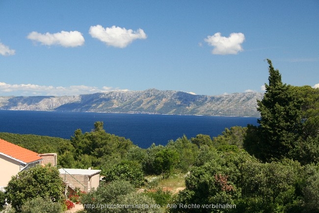 VELA LUKA > Camp Mindel > Blick nach Hvar