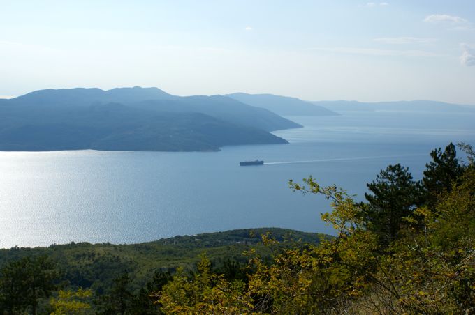 SISOL > Blick ü. Cres, Losinj auf Krk