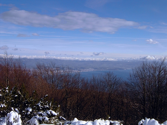 NATURPARK UCKA > Vojak > Blick auf Rijeka