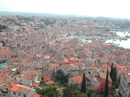 ROVINJ > Altstadt > Glockenturmausblick auf die südöstliche Altstadt