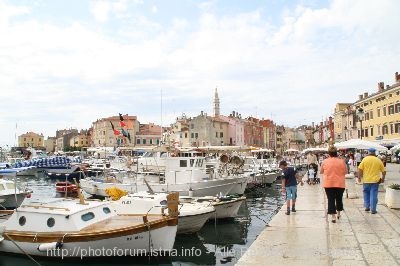 ROVINJ > Blick auf Hafen und Altstadt