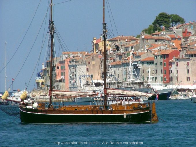 Rovinj>Ausflug auf Zweimastsegler