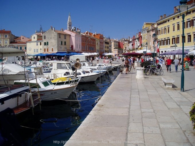 Rovinj im Hafen