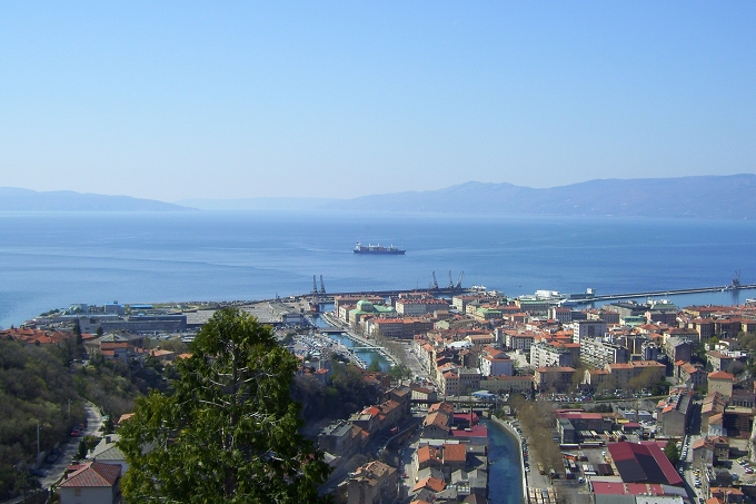 RIJEKA > Trsat > Blick auf Rijeka