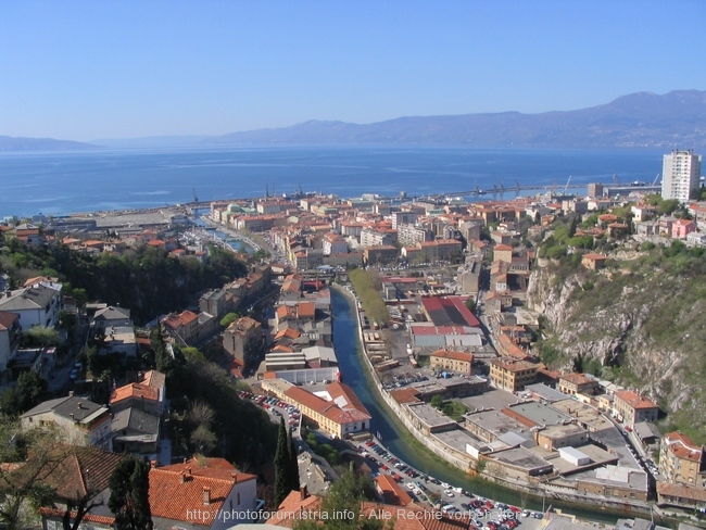 RIJEKA > Zentrum > Ausblick in Trsat