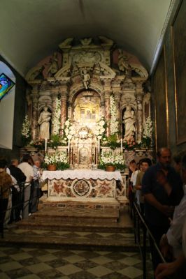 RIJEKA > Wallfahrtskirche Maria Trsat > wundertätiges Marienbild in der Pilgerkirche Trsat