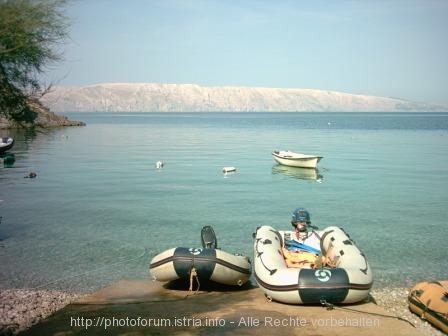 SENJ-BUNICA > Autocamp Bunica V > Blick auf Krk