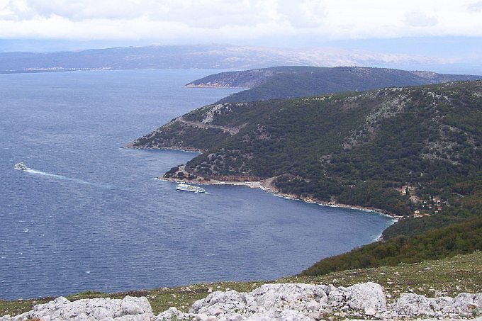 Otok CRES > Sv. Bartolomej > Blick nach Merag