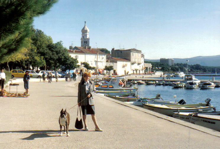 Kvarner: KRK > Hafen  im August 1989