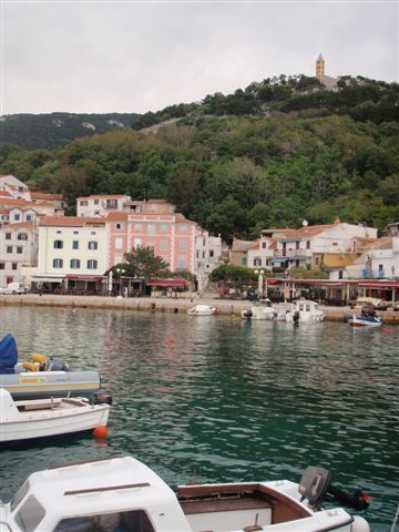 Kvarner: BASKA Insel KRK - Blick von der Mole auf Baska