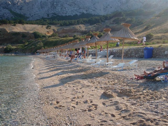 BASKA Insel KRK - Strand im September 2