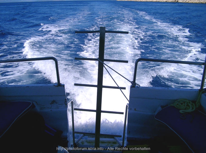 Otok RAB > Rückfahrt mit dem Tauchboot