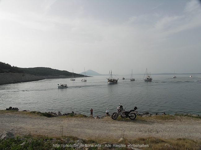 Schiffsstau bei Mali Losinj