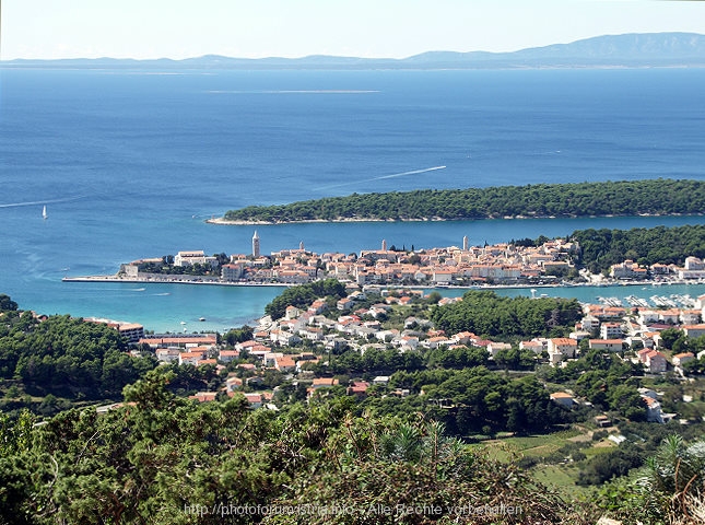 RAB > Ausblick Berg Kamenjak > Blick auf Rab