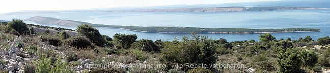 Rab - Blick auf den Barbatski-Kanal