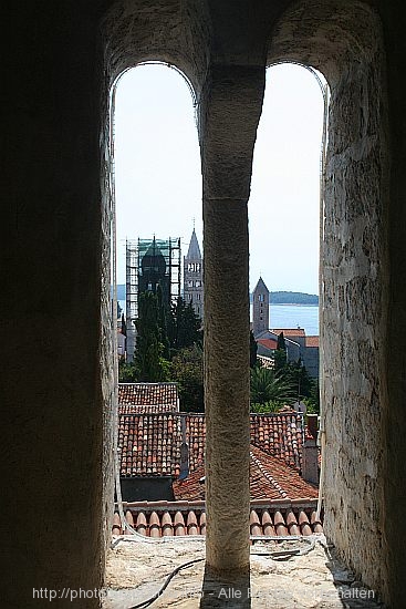 RAB > Kirche und Kloster Ivana Evandelista > Glockenturm > Ausblick