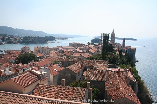 RAB > Kirche und Kloster Ivana Evandelista > Glockenturm > Ausblick