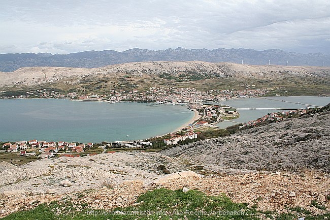 PAG > Panoramablick vom Berg Gradac