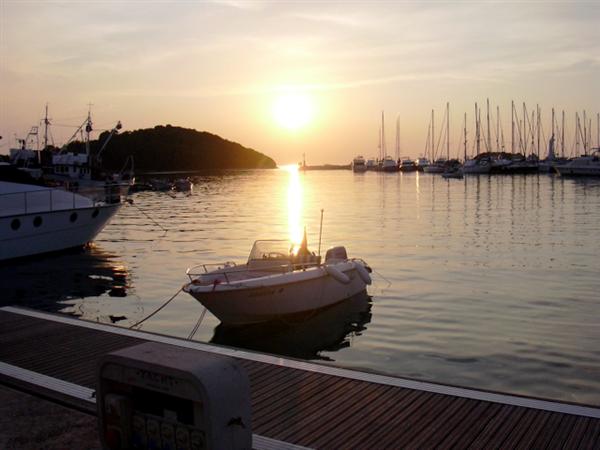 VRSAR > Hafen > Abendstimmung > Blick vom La Rosa