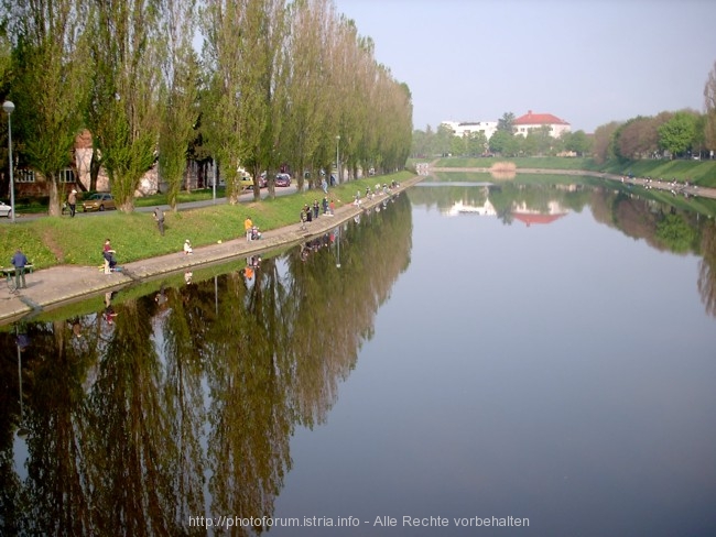 VINKOVCI > Angler am Fluss Bosut