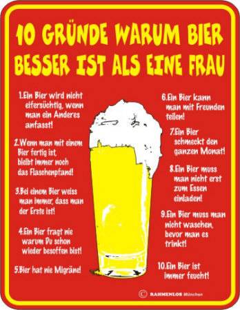 Warum Bier statt ...