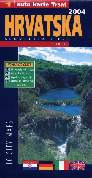 TRSAT POLO > Autokarte 1:500.000 KROATIEN mit SLO und BIH
