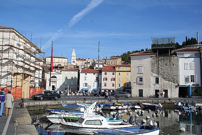 PIRAN > Hafen Mandrac - der alte Stadthafen