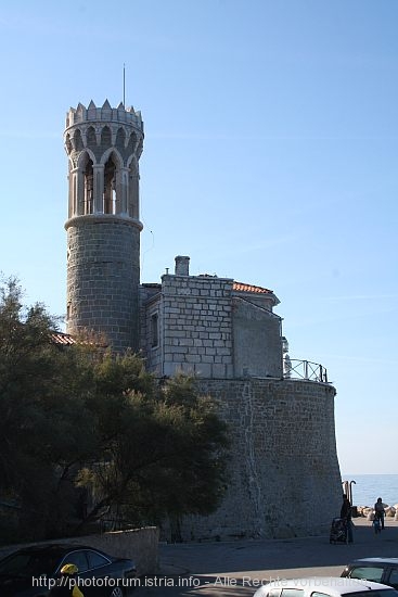 PIRAN > Leuchtturm an der Kirche St Klement