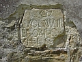 Piemonte>Tafel mit Inschrift